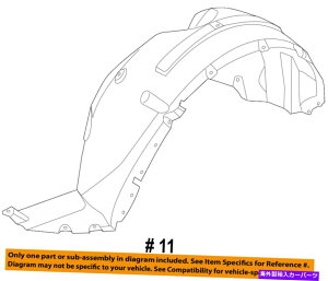 Fender Liner Splash FORD OEM 11-15�G�N�X�v���[���A�t�����g�t�F���_�[���C�i�[�X�v���b�V���V�[���h�EBB5Z16102D FORD OEM 11-15 Explorer-Front Fender Liner Splash Shield Right BB5Z16102D �y���s�A���i�z