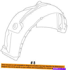 Fender Liner Splash FORD OEM 13-14�G�X�P�[�v�E�t�����g�t�F���_�[���C�i�[�X�v���b�V���V�[���h��CJ5Z16103A FORD OEM 13-14 Escape-Front Fender Liner Splash Shield Left CJ5Z16103A �y���s�A���i�z
