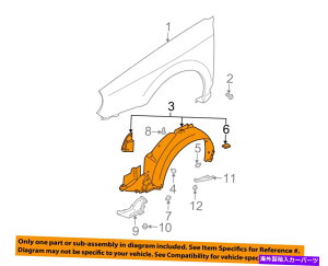 Fender Liner Splash SUBARUCvbTOEM 02-03AtgtF_[Ci[XvbVV[hE59110FE022 SUBARU OEM 02-03 Impreza-Front Fender Liner Splash Shield Right 59110FE022