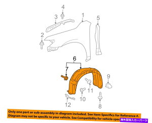 Fender Liner Splash TOYOTA OEM 07-11JAtgtF_[Ci[XvbVV[hE5387506060 TOYOTA OEM 07-11 Camry-Front Fender Liner Splash Shield Right 5387506060