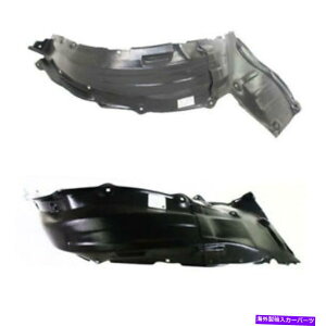 Fender Liner Splash 7��13���^���h����8��18���Z�R�C�A�t�����g�X�v���b�V���V�[���h�C���i�[�t�F���_�[���C�i�[PAIR SET�p For 07-13 Tundra & 08-18 Sequoia Front Splash Shield Inner Fender Liner PAIR SET