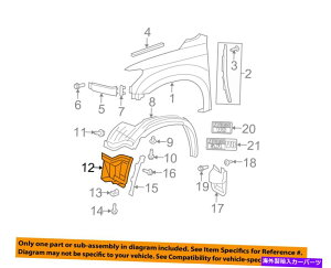 Fender Liner Splash TOYOTA^hOEMtgtF_[Ci[XvbVV[hgE538050C020 TOYOTA OEM Tundra Front Fender-Liner Splash Shield Extension Right 538050C020