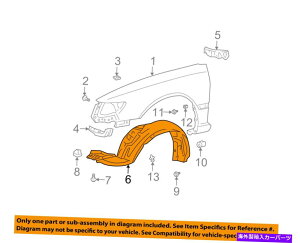 Fender Liner Splash TOYOTA OEM�\���[���t�����g�t�F���_�[���C�i�[�X�v���b�V���V�[���h�p�l���J�o�[��5387606040 TOYOTA OEM Solara Front Fender-Liner Splash Shield Panel Cover Left 5387606040 �y���s�A���i�z