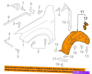 Fender Liner Splash AUDI OEM 11-15 Q7AtgtF_[Ci[XvbVV[h4L0809961E AUDI OEM 11-15 Q7-Front Fender Liner Splash Shield Left 4L0809961E
