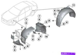 Fender Liner Splash BMW 7V[YF01 F02iLCIjA10-15 OEMtF_[Ci[XvbVK[h51717185269 BMW 7 Series F01 F02 (LCI), 10-15 OEM Fender Liner Splash Guard 51717185269