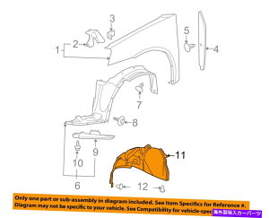 Fender Liner Splash GM OEM�t�����g�t�F���_�[���C�i�[�X�v���b�V���V�[���h�p�l���J�o�[��20757864 GM OEM Front Fender-Liner Splash Shield Panel Cover Left 20757864 �y���s�A���i�z