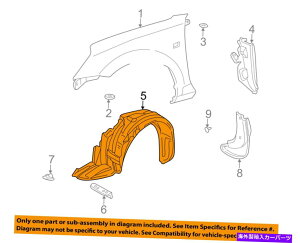 Fender Liner Splash TOYOTA OEM 00-03 MR2XpC_[EtgtF_[Ci[XvbVV[h5380617020 TOYOTA OEM 00-03 MR2 Spyder-Front Fender Liner Splash Shield Left 5380617020