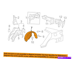 Fender Liner Splash TOYOTA OEM 07-11�J�������A�t�F���_�[���C�i�[�X�v���b�V���V�[���h��6563833030 TOYOTA OEM 07-11 Camry Rear-Fender Liner Splash Shield Left 6563833030 �y���s�A���i�z