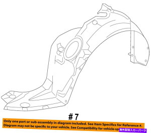 Fender Liner Splash FORD OEM-�t�����g�t�F���_�[���C�i�[�X�v���b�V���V�[���h��AH6Z16103A FORD OEM-Front Fender Liner Splash Shield Left AH6Z16103A �y���s�A���i�z