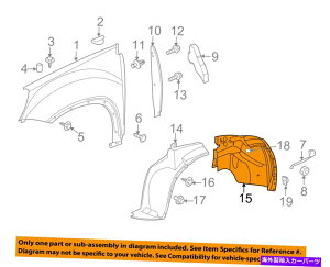 Fender Liner Splash GMC GM OEMAJfBAEtgtF_[Ci[Ci[XvbVV[hK[h25849005 GMC GM OEM Acadia-Front Fender Liner Inner Splash Shield Guard Left 25849005