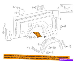 Fender Liner Splash TOYOTA OEM 2016�^�R�}�x�b�h�E���A�t�F���_�[���C�i�[�X�v���b�V���V�[���h��6563604070 TOYOTA OEM 2016 Tacoma Bed-Rear-Fender Liner Splash Shield Left 6563604070 �y���s�A���i�z