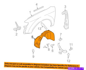 Fender Liner Splash AUDI OEM 0508 S4-tgtF_[Ci[XvbVV[h8E0821171F AUDI OEM 05-08 S4-Front Fender Liner Splash Shield Left 8E0821171F