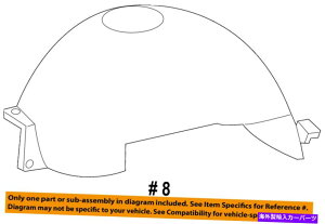 Fender Liner Splash FORD OEM-�t�����g�t�F���_�[���C�i�[�C���i�[�X�v���b�V���V�[���h�K�[�h��7L1Z16103A FORD OEM-Front Fender Liner Inner Splash Shield Guard Left 7L1Z16103A