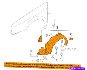 Fender Liner Splash SUBARUCvbTOEM 04-05AtgtF_[Ci[XvbVV[hE59110FE041 SUBARU OEM 04-05 Impreza-Front Fender Liner Splash Shield Right 59110FE041
