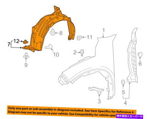 Fender Liner Splash HONDA OEM 2016 HR-V-tgtF_[Ci[XvbVV[hE74100T7WA00 HONDA OEM 2016 HR-V-Front Fender Liner Splash Shield Right 74100T7WA00
