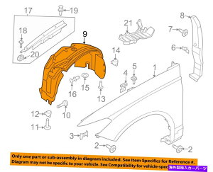 Fender Liner Splash FORD OEM 13-16�Z���A�t�����g�t�F���_�[���C�i�[�X�v���b�V���V�[���h�EDS7Z16102A FORD OEM 13-16 Fusion-Front Fender Liner Splash Shield Right DS7Z16102A �y���s�A���i�z