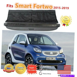 Cover Rear Trunk tBbĝ߂̃X}[gFortwo2015-2019AgNubNgN^uJ[SJo[ Fit For SMART Fortwo 2015-2019 Rear Trunk Black Retractable Cargo Cover