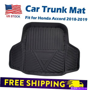 Cover Rear Trunk ubNo[AgNJ[SgC̃tA}bgJo[tBbgz_AR[h2018-2019 Black Rubber Rear Trunk Cargo Tray Floor Mat Cover Fit Honda Accord 2018-2019