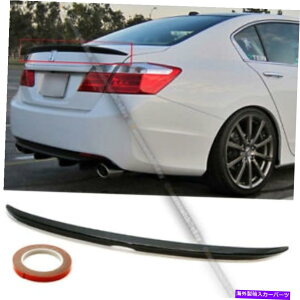 Cover Rear Trunk 13-17z_AR[h4DR OEX^CgNbvX|C[ECOɂăObV[ubNh For 13-17 Honda ACCORD 4DR OE Style Trunk Lip Spoiler Wing Painted Glossy Black