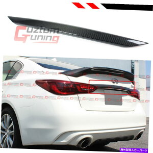 Cover Rear Trunk 182021 INFINITI Q50gNbhTRIM CHROME-DELETEYf@ۃJo[ FOR 18-2021 INFINITI Q50 TRUNK LID TRIM CHROME-DELETE CARBON FIBER COVER