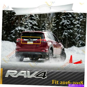 Cover Rear Trunk �g���^RAV4 2016�N����2018�N�N���[�������h�A�A�g�����N���b�h�����J�o�[�g�����t�B�b�g Fits Toyota RAV4 2016-2018 Chrome Rear Door Trunk Lid Decoration Cover Trim