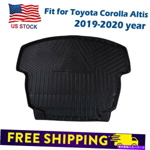 Cover Rear Trunk ubNo[Ԃ̃gNJo[veN^[AJ[S}bgtBbgg^J[AeBX Black Rubber Car Trunk Cover Protector Rear Cargo Mat Fit Toyota Corolla Altis