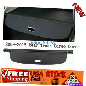 Cover Rear Trunk VW�t�H���N�X���[�Q���e�B�O�A��2009-2014 2015���A�g�����N�̂��߂̍����J�[�S�J�o�[���b�v�グ�܂� Black Cargo Cover for VW Volkswagon Tiguan 2009-2014 2015 Rear Trunk Raised Lip �y���s�A���i�z