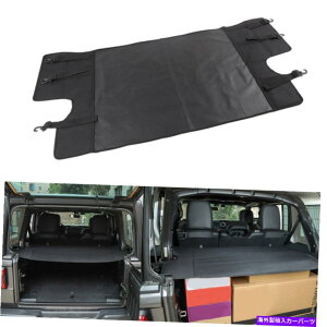 Cover Rear Trunk ジープラングラーJLのためのブラックJLリアトランクカーゴバッグキャリアーシェードカバー2018+ Black JL Rear Trunk Cargo Luggage Carrier Shade Cover for Jeep Wrangler JL 2018+