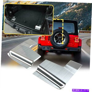 Cover Rear Trunk e[gNA{bNXK[hJo[2018W[vEO[JLɂăgXeX܂ Tail Trunk Rear Box Guard Cover Protect Trim Stainless For 2018 Jeep Wrangler JL