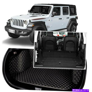Cover Rear Trunk W[vO[201318̂߂ɃubNAgNJo[J[S}bgV[gtAveN^[ Black Rear Trunk Cover Cargo Mats Seat&Floor Protector For Jeep Wrangler 2013-18