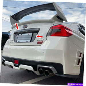 Cover Rear Trunk XoWRX STIJ[{t@Co[ACZXt[Jo[+gNbhgK[jbV Carbon Fiber Rear License Frame Cover +Trunk Lid Garnish Trim For Subaru WRX STI