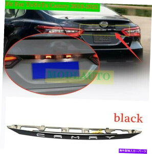 Cover Rear Trunk ̌㕔hAgNLEDe[CgJo[Ƀg^J201821̃ANZT[ black Rear Door Trunk LED Tail Light Cover For Toyota Camry 2018-21 Accessories
