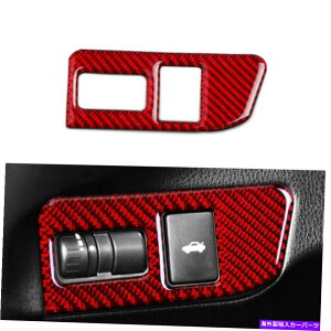Cover Rear Trunk bhJ[{t@Co[AgNXCb`gJo[ɃXoBRZg^86 201317 Red Carbon Fiber Rear Trunk Switch Trim Cover For Subaru BRZ Toyota 86 2013-17