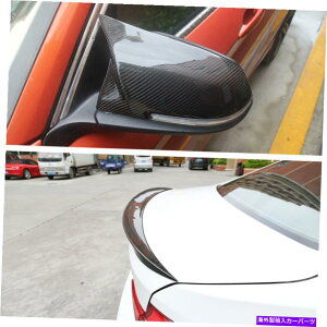 Cover Rear Trunk BMW F30 320i328i 330I 2012 +̂߂̃J[{t@Co[~[Jo[AgNX|C[ Carbon Fiber Mirror Cover & Rear Trunk Spoiler for BMW F30 320i 328i 330i 2012 +