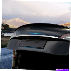 Cover Rear Trunk ANZT[X`[AgNbhJo[ĝ߂ɃeXf3 18-20 Accessories Steel Rear Trunk Lid Decorative Cover Trim For Tesla Model 3 18-20
