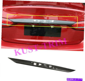 Cover Rear Trunk 2018 INFINITI Q50�̂��߂̖{���̃J�[�{���t�@�C�o�[���A�g�����N���b�h�Q�[�g�G�b�W�J�o�[�g����FIT Real Carbon fiber Rear Trunk Lid Gate Edge Cover Trim FIT FOR 2018 INFINITI Q50 �y���s�A���i�z