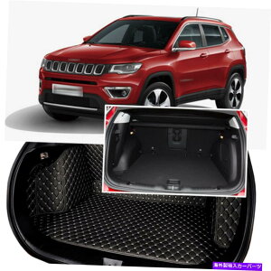 Cover Rear Trunk W[vRpX̂߂1ZbgubNAgNJo[J[S}bgV[gtAveN^[ 1Set Black Rear Trunk Cover Cargo Mats Seat&Floor Protector For Jeep Compass