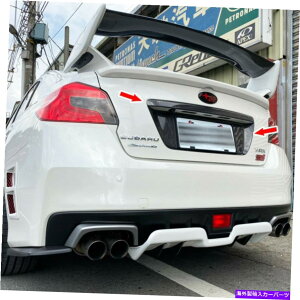Cover Rear Trunk XoWRX STI 4pJ[{ACZXt[Jo[+gNbhgK[jbV Carbon Rear License Frame Cover +Trunk Lid Garnish Trim For Subaru WRX STI 4th