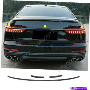 Cover Rear Trunk AEfBA6 C8̂߂2019N2020NObV[ubNAhAgNJo[e[Cgg* 3 2019-2020 For Audi A6 C8 Glossy Black Rear Door Trunk Cover & Tail light Trim *3