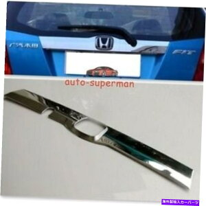 Cover Rear Trunk z_tBbgJAZZ 2009 2010 2011 2012̂߂ɃgJo[𐬌`N[AgN Chrome rear trunk molding trim cover For Honda FIT JAZZ 2009 2010 2011 2012