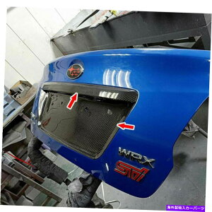 Cover Rear Trunk XoWRX STIJ[{t@Co[wʃJo[+gNbhCZXt[K[jbVg Carbon Fiber Rear Cover +Trunk Lid License Frame Garnish Trim For Subaru WRX STI