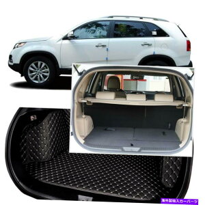 Cover Rear Trunk ubNAgNJo[J[S}bgV[gtAveN^[LAE\g7 Black Rear Trunk Cover Cargo Mats Seat&Floor Protector For Kia Sorento 7 Seats