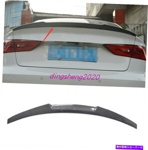 Cover Rear Trunk AEfBA3 2014N2019NɂĂ1PCSJ[{t@Co[AX|C[gNe[Jo[g 1PCS Carbon fiber Rear Spoiler Trunk Tail Cover Trim For Audi A3 2014-2019