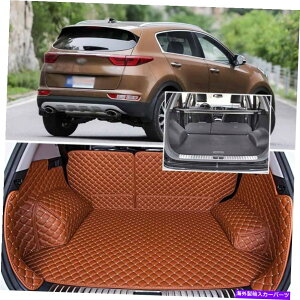 Cover Rear Trunk NKX5pPUU[AgNJo[J[S}bg̃V[gobNveN^[J[ybg PU Leather Rear Trunk Cover Cargo Mats Seat Back Protector Carpets For Kia KX5