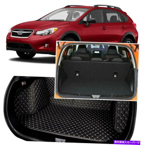 Cover Rear Trunk スバルXV 2015-2018黒リアトランクカバーカーゴマットシート&フロアプロテクター Black Rear Trunk Cover Cargo Mats Seat&Floor Protector For Subaru XV 2015-2018