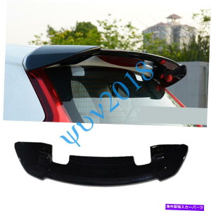Cover Rear Trunk ubNAEBhEECOX|C[AgNJo[ĝ߂Ƀz_tBbgGK5 2015N2019N Black Rear Window Wing Spoilers Trunk Cover Trim For Honda Fit GK5 2015-2019 s