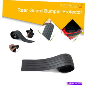 Cover Rear Trunk Ԃ̃Aop[o[pbhLbgK[hVv[ggNveN^[gJo[ Black Car Rear Bumper Rubber Pad Kit Guard Sill Plate Trunk Protector Trim Cover