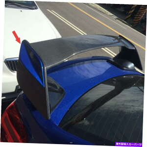 Cover Rear Trunk }bgubN̂߂ɃXoWRX STI^CvZ_̃gNX|C[ETChtBtBJo[ Matte Black For Subaru WRX STI Type Sedan Trunk Spoiler Side Fin Fins Cover