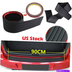 Cover Rear Trunk ��SUV�̂��߂Ƀ��A�o���p�[�K�[�h���o�[�v���e�N�^�[�J�o�[�v���[�g�g�����N�G�b�W�V���u���b�N Rear Bumper Guard Rubber Protector Cover Plate Trunk Edge Sill Black For Car SUV �y���s�A���i�z