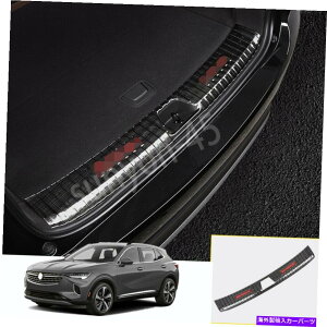 Cover Rear Trunk rCbNEnvision2021|̃Ci[op[veN^[VgNJo[ For Buick Envision 2021 black Steel Inner Rear Bumper Protector Sill Trunk Cover